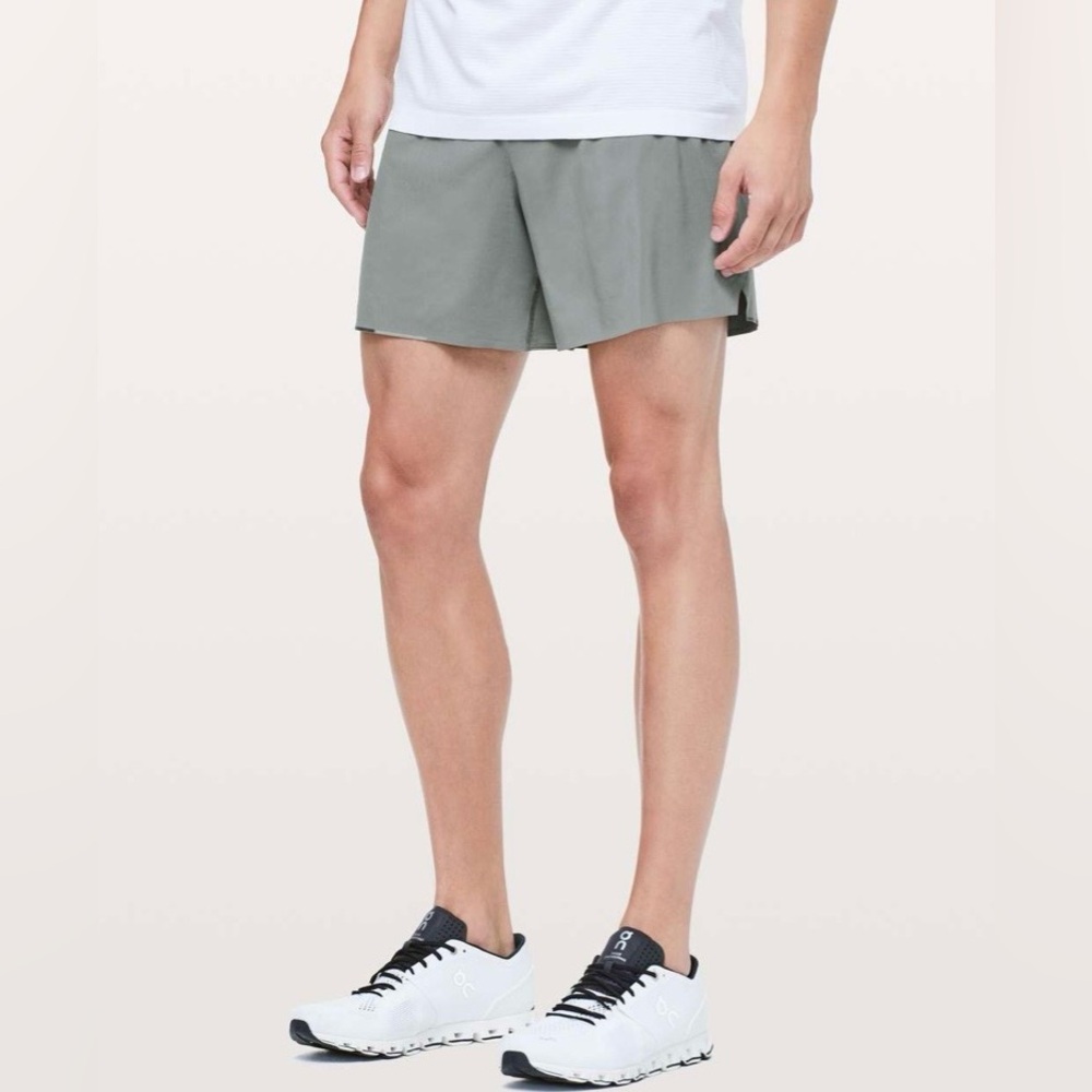 Lululemon Surge Short 6” Updated in Misty Meadow Gray